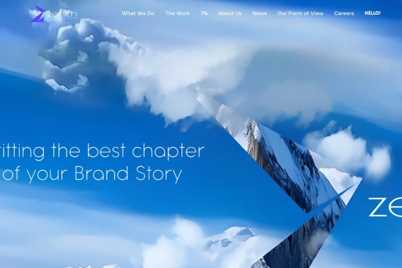 Zenith Strategies: Corporate website, built by Softxen